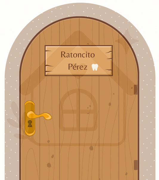 Vinilo PUERTA RATONCITO PÉREZ LUNA