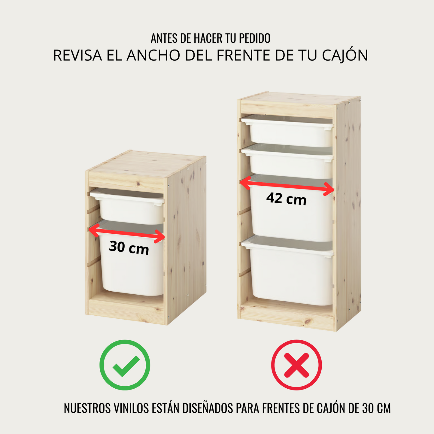 Vinilo TROFAST LEON (frente 30 cm)