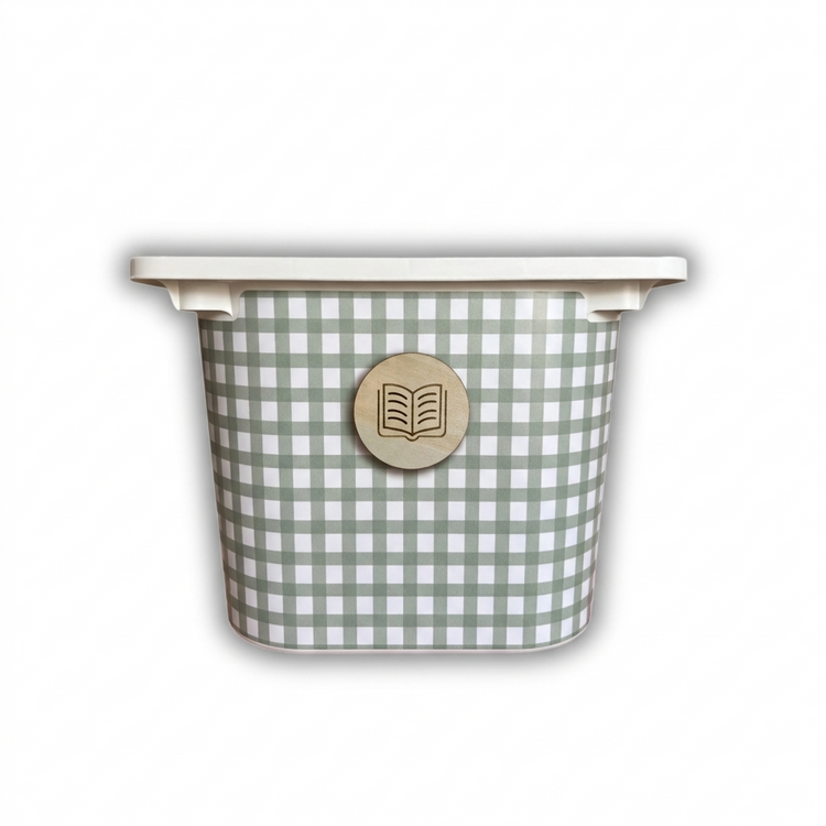 Etiquetas organizadoras de madera