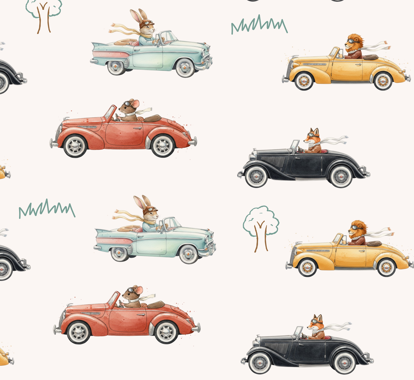 Vinilo ANIMAL CARS (frente 30 cm)