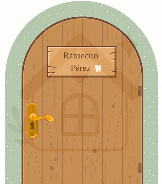 Vinilo PUERTA RATONCITO PÉREZ LUNA