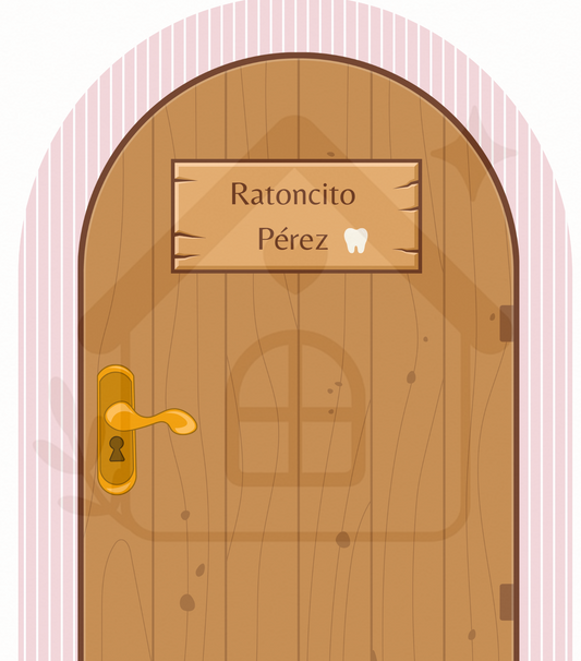 Vinilo PUERTA RATONCITO PÉREZ LINEAL